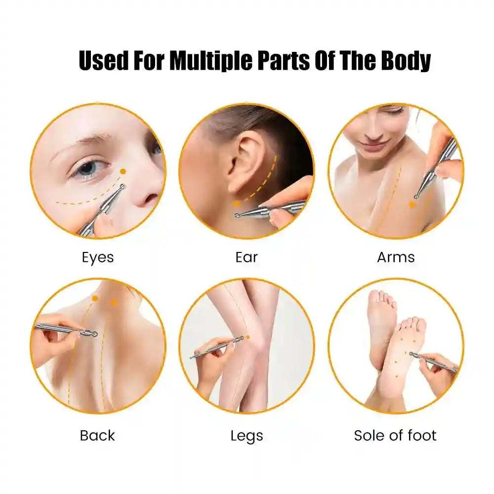 Electric Acupuncture Pen - Deep Tissue Massager for Muscle Relief Eye Massage Instrument Tidesmit