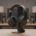 Wireless Foldable Over-Ear Headphones with Active Noise Cancellation Black Tidesmit