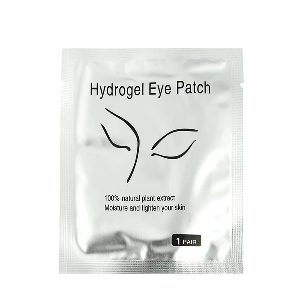 Tidesmit 50 pair hydrogel under eye patches for eyelash extensions lint free beauty makeup detail view
