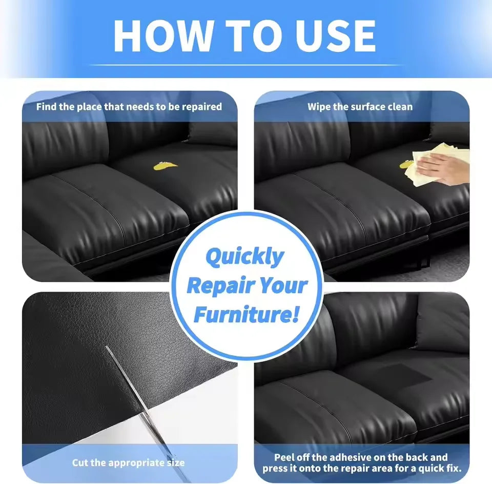 DIY self-adhesive fixed stickers self-adhesive PU leather repair stickers sofas car seats tables chairs and home furnishings