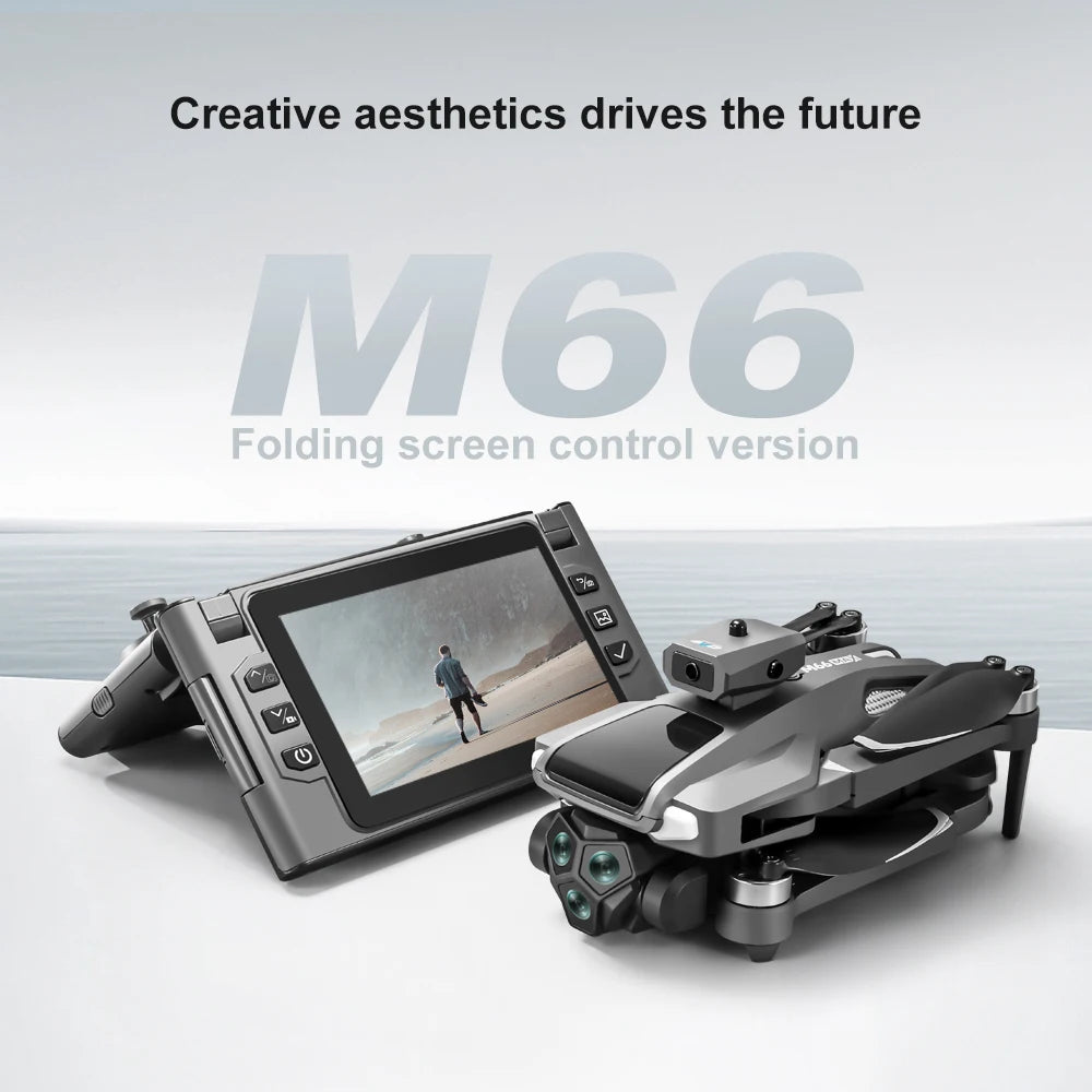 4K Camera Drone with Screen Remote & Triple Battery - M66-1 Tidesmit