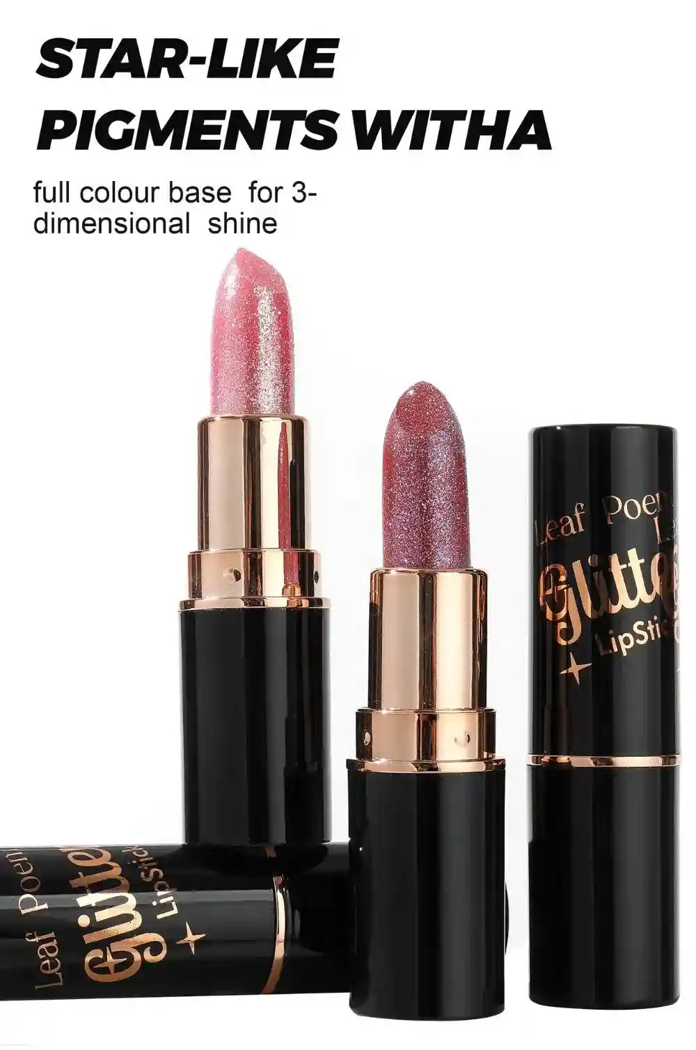 Metallic Glitter Waterproof Lipstick - Long-Lasting Shimmer Formula Lip Care Tidesmit