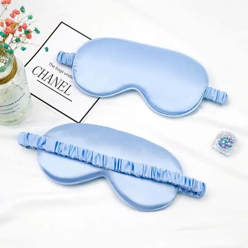 Imitated Silk Eye Mask for Sleeping Breathable Eyeshade Cover Sleeping Mask for Travel Nap Soft Comfort Blindfold Night Eyepatch