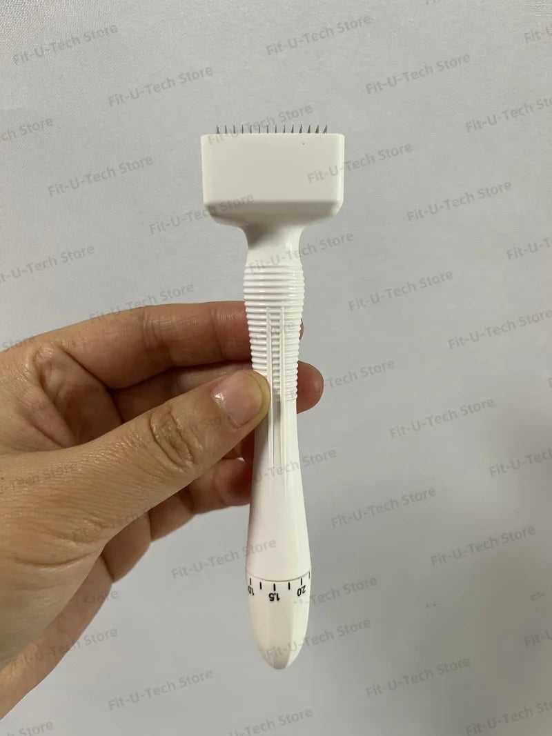 Derma Stamp Microneedling Tool Adjustable Titanium Needles - 140A Body Shaping Massage Equipment Tidesmit