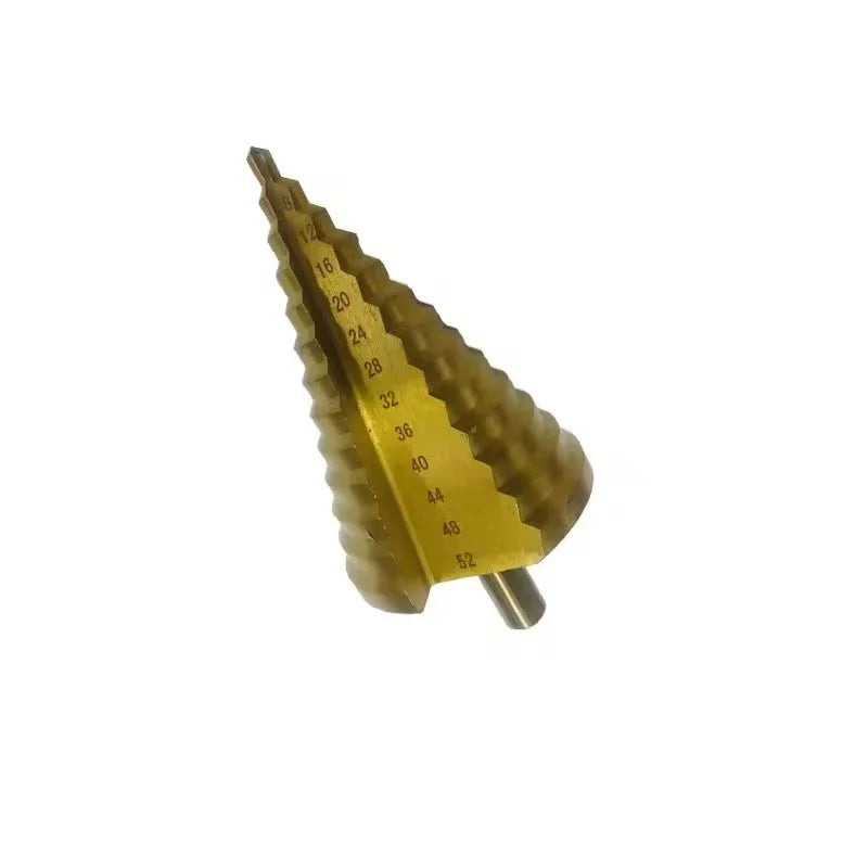 1PCS 4mm-52mm Tungsten Carbide Step Drill Bit Titanium Coated for Metal Steel Wood Multi-Size Hole Hi-Speed CNC Tools with Case