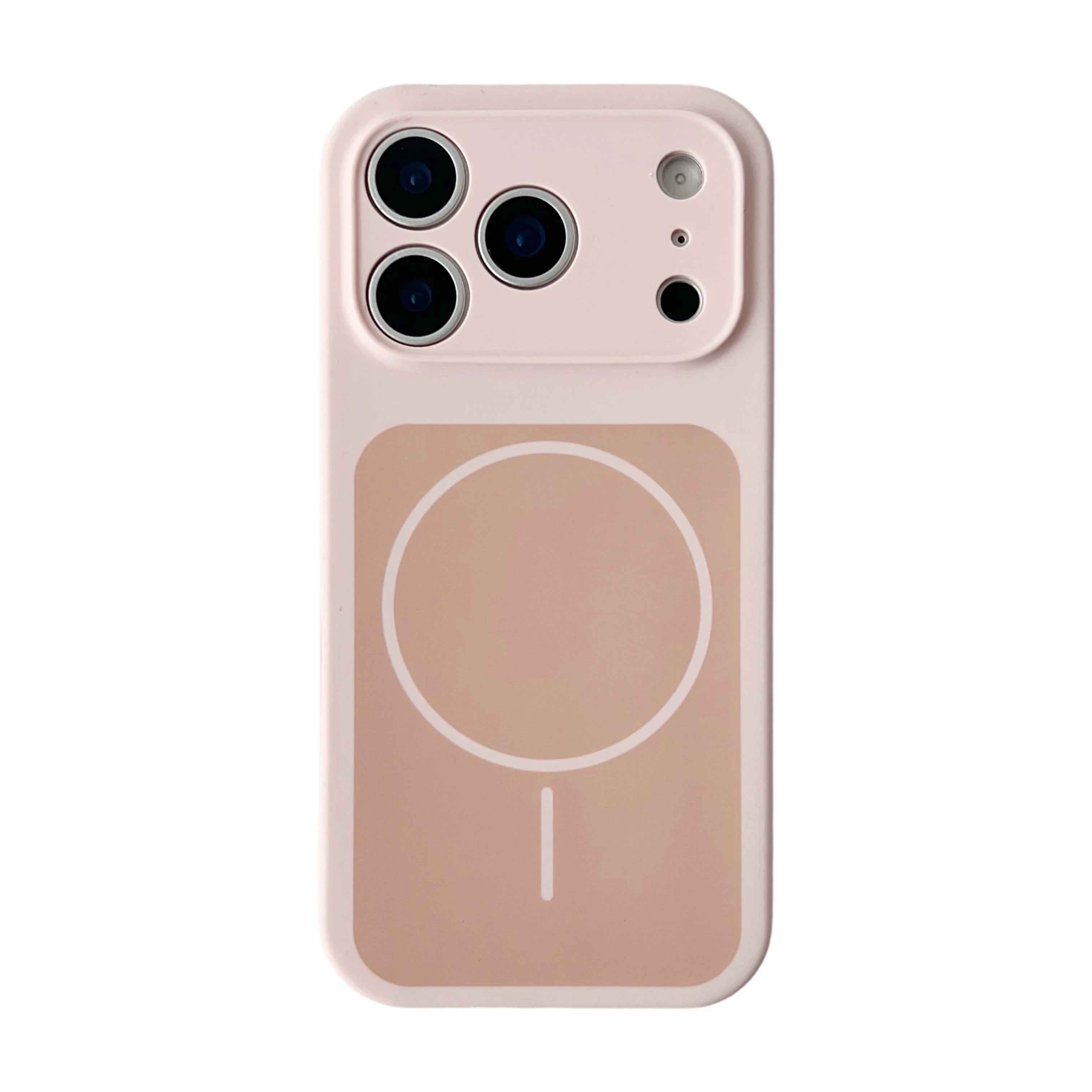 iPhone 17 Pro Max Magnetic Silicone Case - Shock-Absorbing Slim Cover Pink Tidesmit
