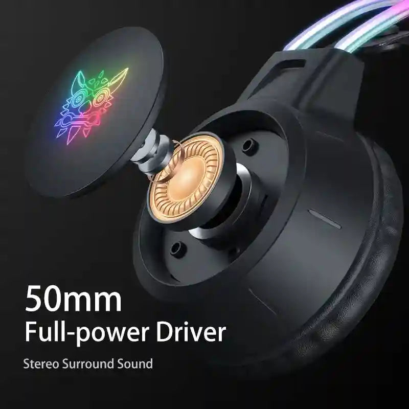 Pink Cat Ear Gaming Headset | Wireless Over-Ear Headphones with Mic Tidesmit