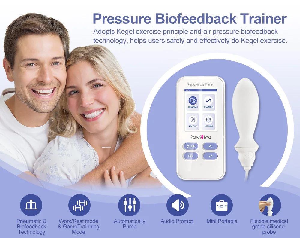 Pelvic Muscle Trainer – 98% Biofeedback Accuracy Kegel Exerciser