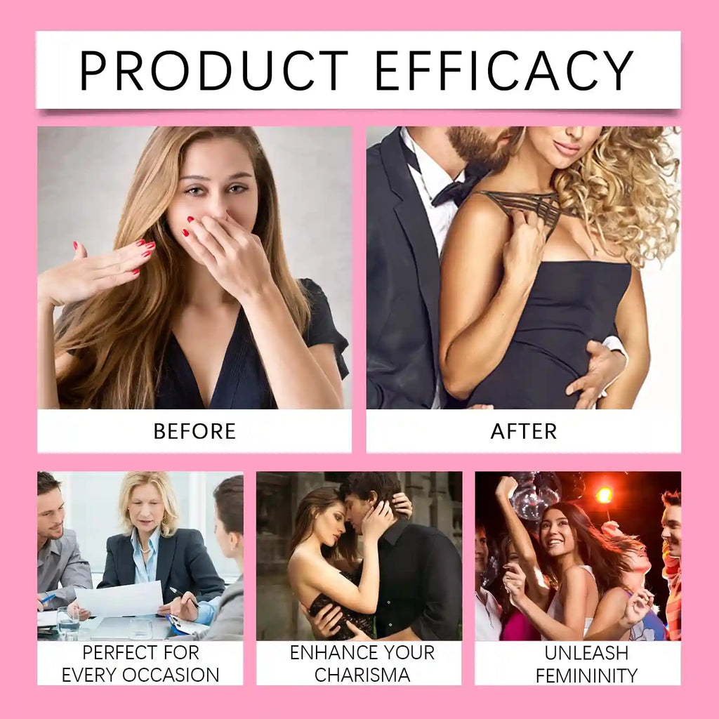 New Pheromone Perfume for men and women. Long-lasting, attractive scent designed to enhance charisma and charm.