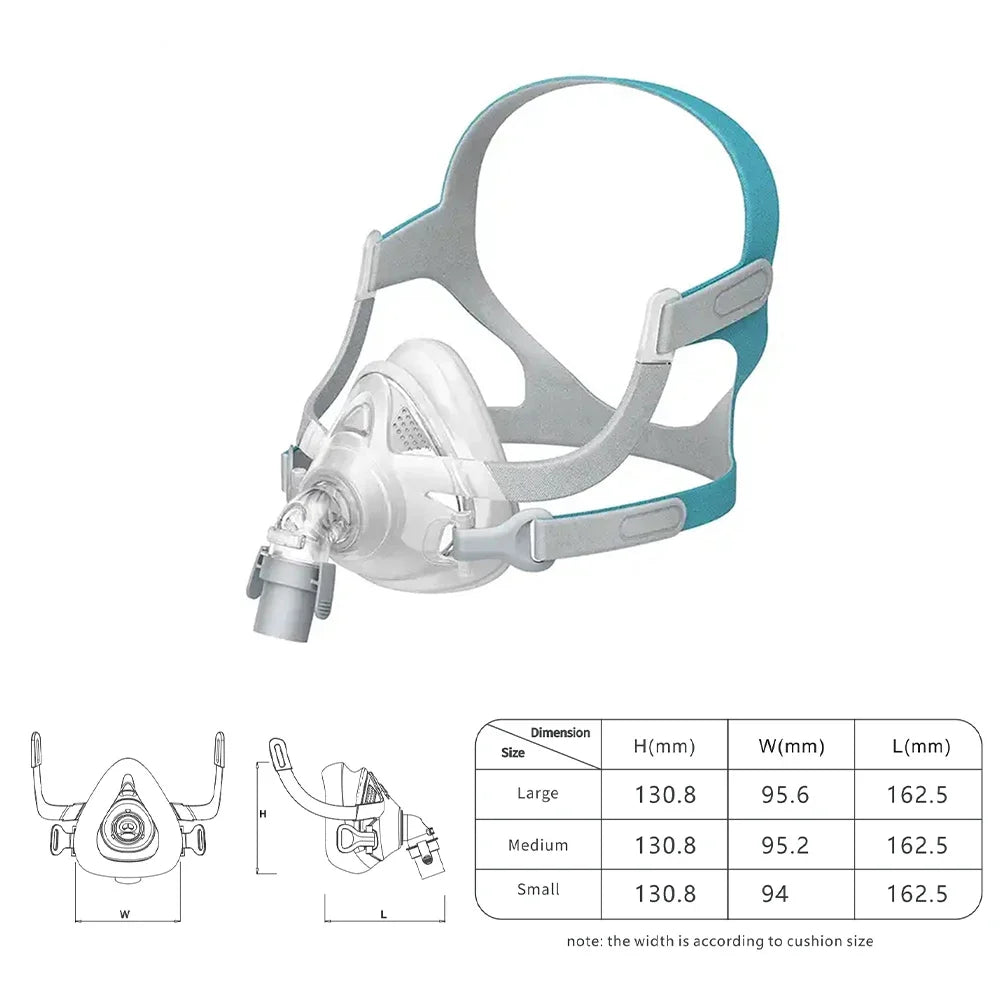 Resoxy CPAP Full Face Mask Use for Anti Snoring Sleep Apnea Sleep with 22mm Tube Inner Diameter Auto CPAP APAP BIPAP Machine