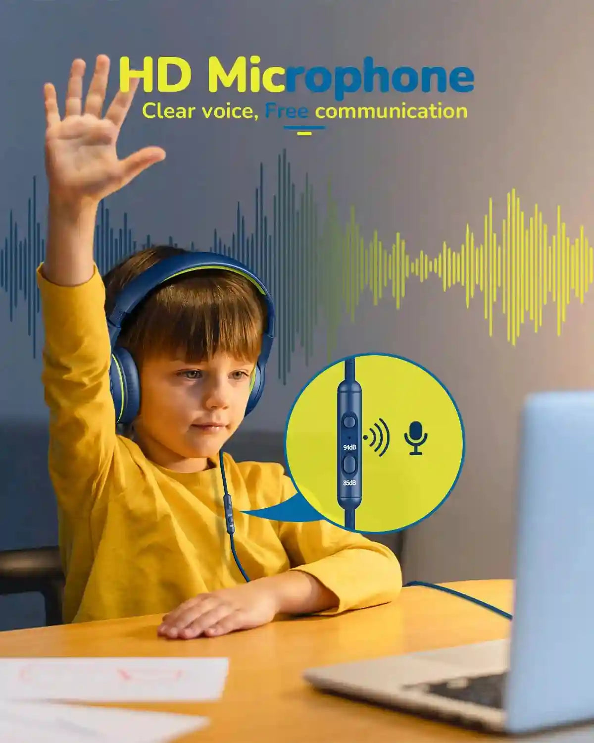 Gaming Headset with Microphone: Stereo Over-Ear Audio for Pro Gamers Tidesmit