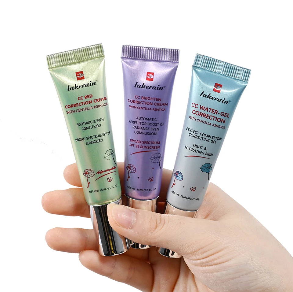 Tidesmit Moisturizing CC Brighten Correction Cream waterproof face makeup base in detailed texture close up view