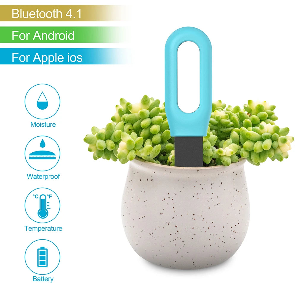 Smart Soil Moisture Sensor - Bluetooth Garden Monitor for Plant Health Tidesmit