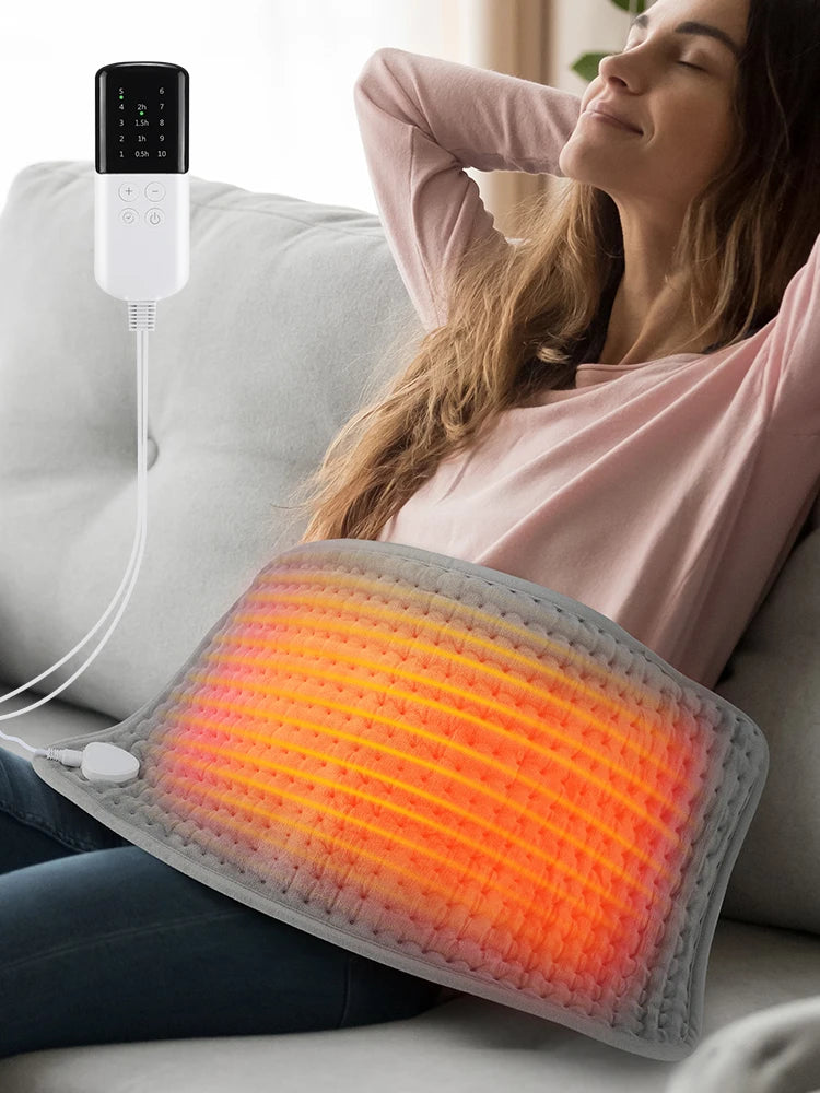 Electric Heating Pad for Neck and Back with 9 Heat Levels - Tidesmit Body Shaping Massage Equipment Tidesmit