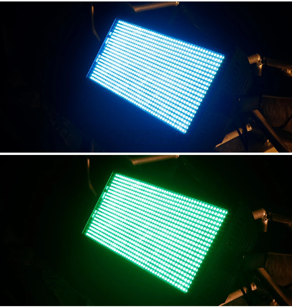 SHEHDS 2/4Pcs LED 200W RGB Marquee Strobe Light 960 SMD 5050 RGB LED For DJ Disco Wedding Nightclub