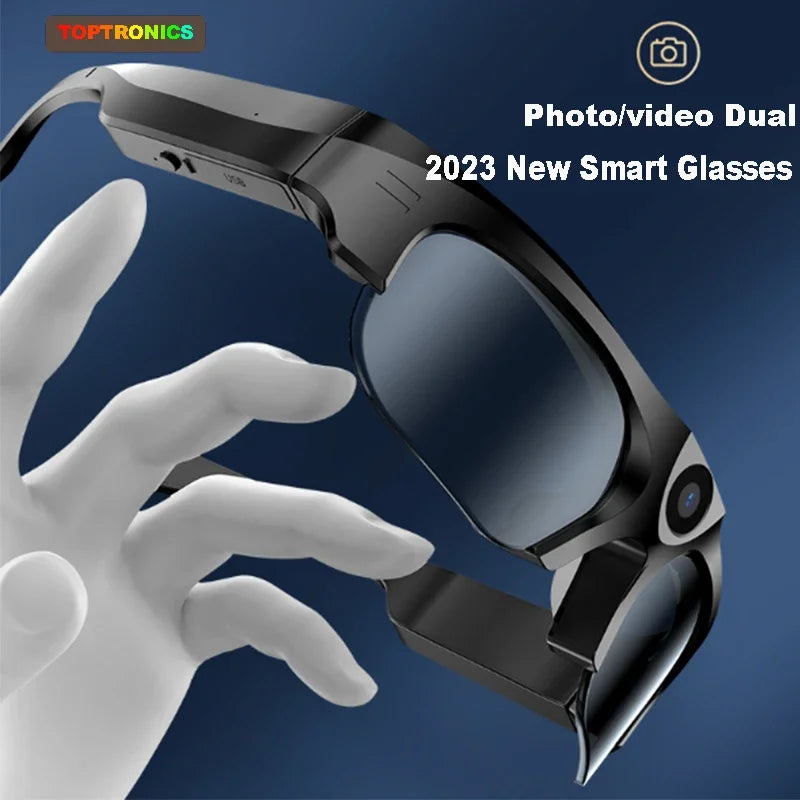 Smart Audio Sunglasses with Camera: Wireless Bluetooth VR Glasses Tidesmit