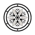 Ceiling light fixture decor wall sticker self-adhesive wallpaper light pool pvc round sticker ceiling decor mosaic