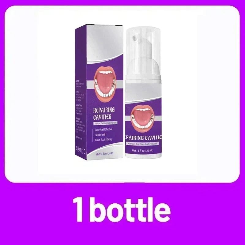Tidesmit teeth whitening and cavity repair kit for plaque removal and dental health improvement.