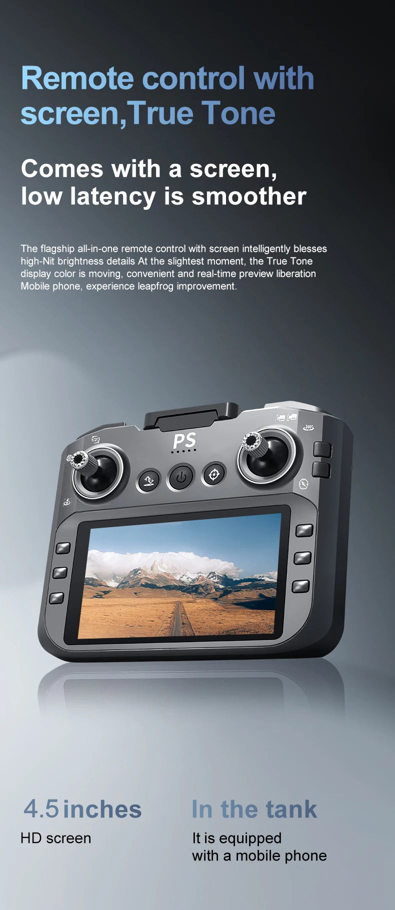 4K RC Camera Drone - D13 Foldable GPS Quadcopter with Obstacle Avoidance Tidesmit