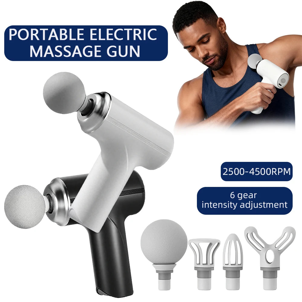 Portable Fascia Gun - 6-Speed Deep Tissue Massager for Muscle Recovery Fascia Gun Tidesmit