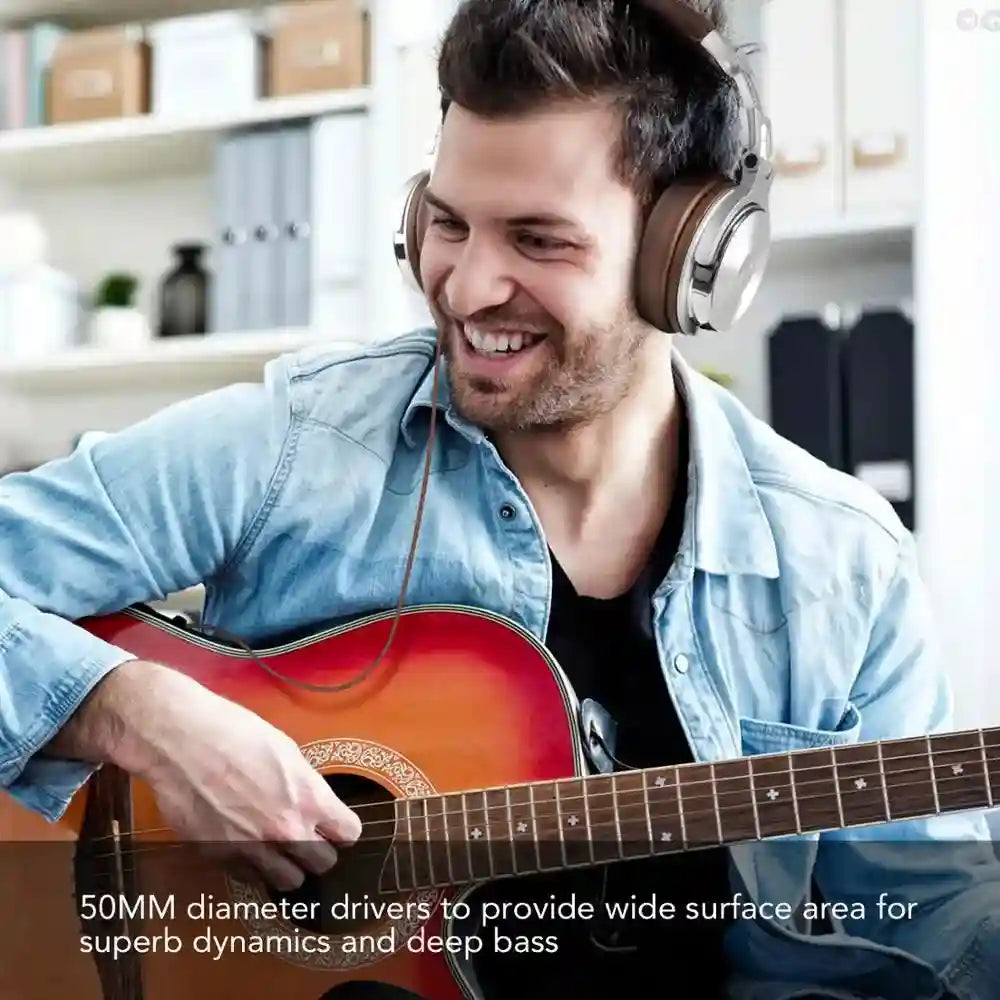 Pro-30 Studio DJ Headphones with Mic - Wired Over-Ear Monitoring Tidesmit