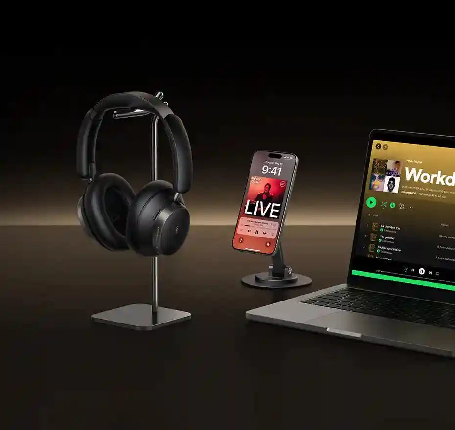 Tidesmit Wireless Headphones - Over-Ear Active Noise Cancellation Tidesmit