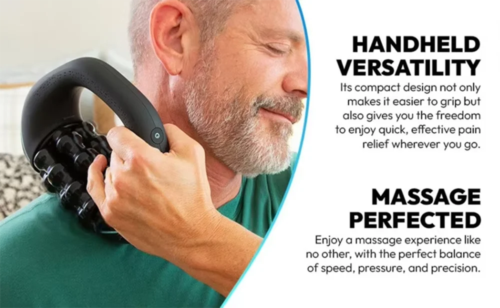 Percussive Massager for Muscle Recovery, 3-Speed Deep Tissue, Black Relaxation Treatment Tidesmit