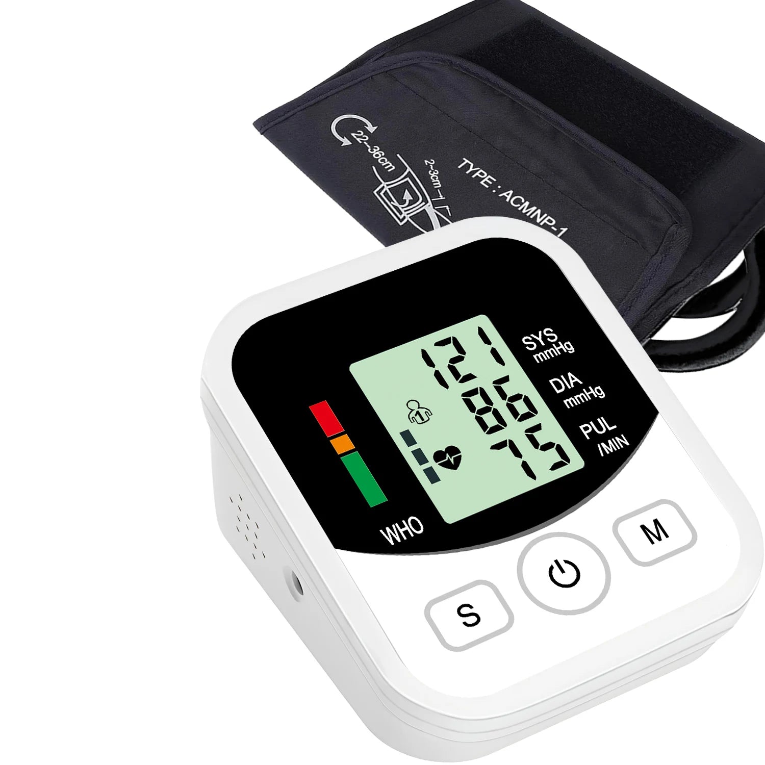 Medical Pulse BP Monitor Digitlal Tonometer Heart Rate Health Armband Automatic Blood Pressure Meter