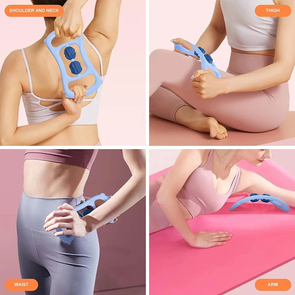 Muscle Massage Roller for Neck and Leg – Deep Tissue Recovery Tool Relaxation Treatment Tidesmit