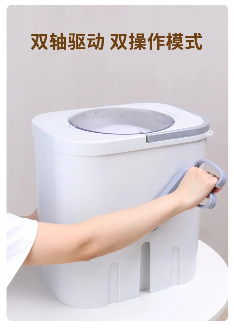 Tidesmit manual laundry and shoe washing machine for baby clothes, pedal-operated portable household washer