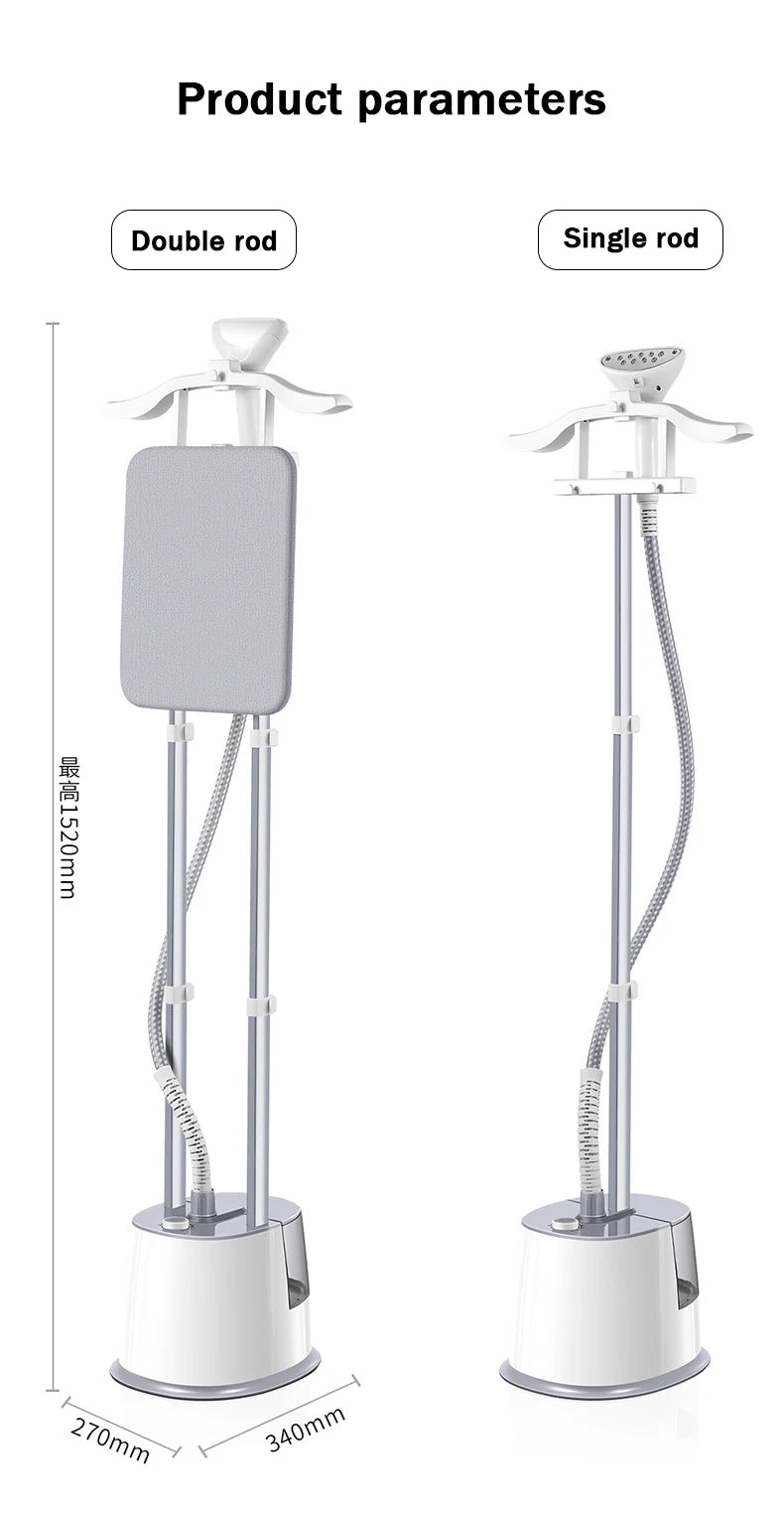 Tidesmit 2000W vertical garment steamer and clothes iron for professional household laundry steaming
