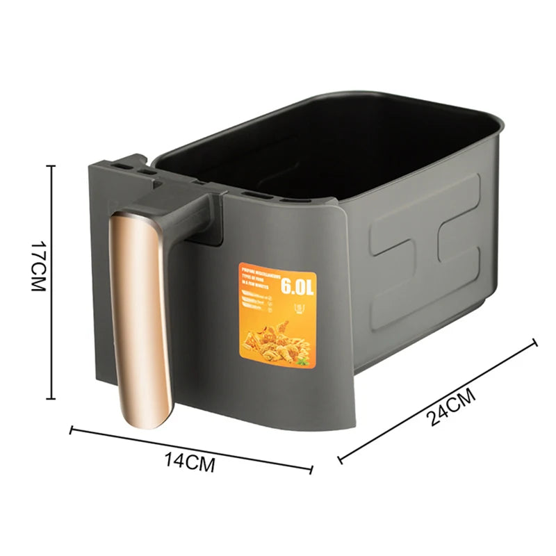12L Air Fryer With 2 Independent Nonstick Frying Baskets Dual Zone Air Fryers Oilless Cooker Match Cook Roast Broil Dehydrate