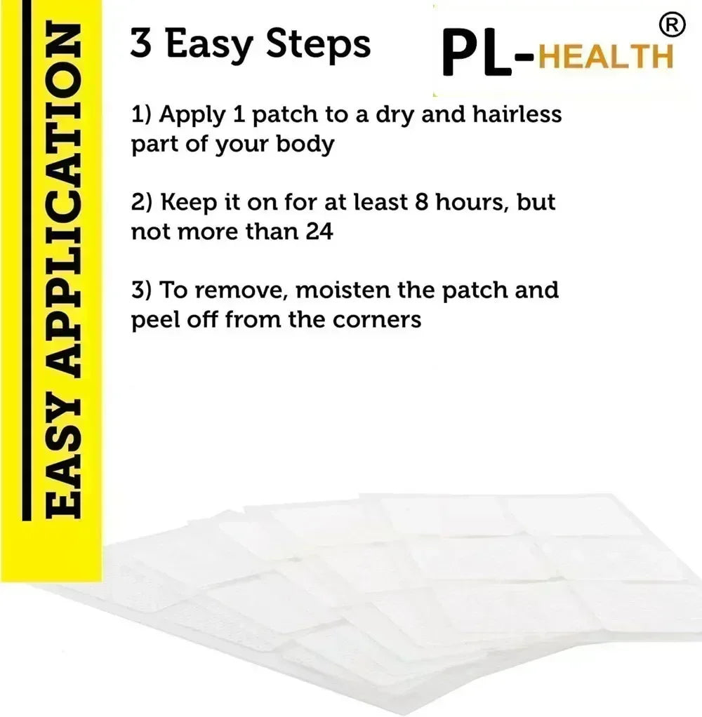 30 Patches Methylene Blue Transdermal Patches With Vitamin C, B6 & B12 Support Energy, Brain & Focus