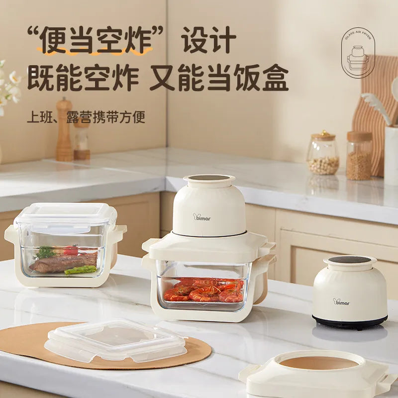 Air fryer household 2026 new visual high boron glass large-capacity frying and baking machine