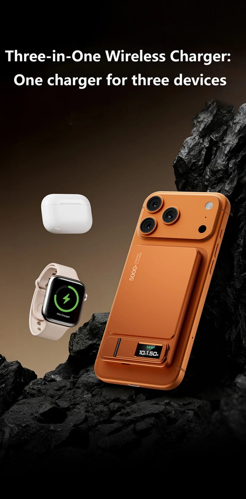 Magnetic Wireless Power Bank 10000mAh with 20W PD Fast Charging Tidesmit
