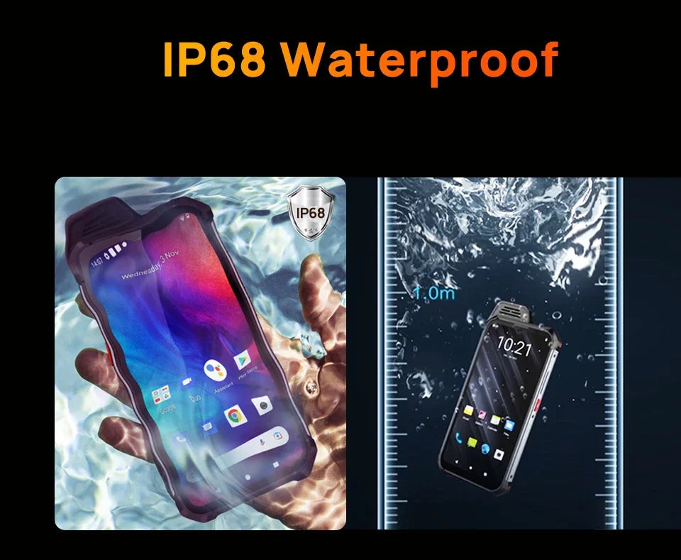 UNIWA W999 ATEX Rugged Waterproof Walkie Talkie 8GB+128GB 6.3 Inch FHD 5000mAh Smartphone Andriod 13 NFC Cell Phones Helio G99