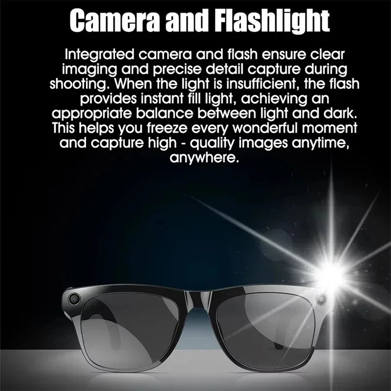Smart Glasses with AI Camera and Voice Translation - Tidesmit Tidesmit