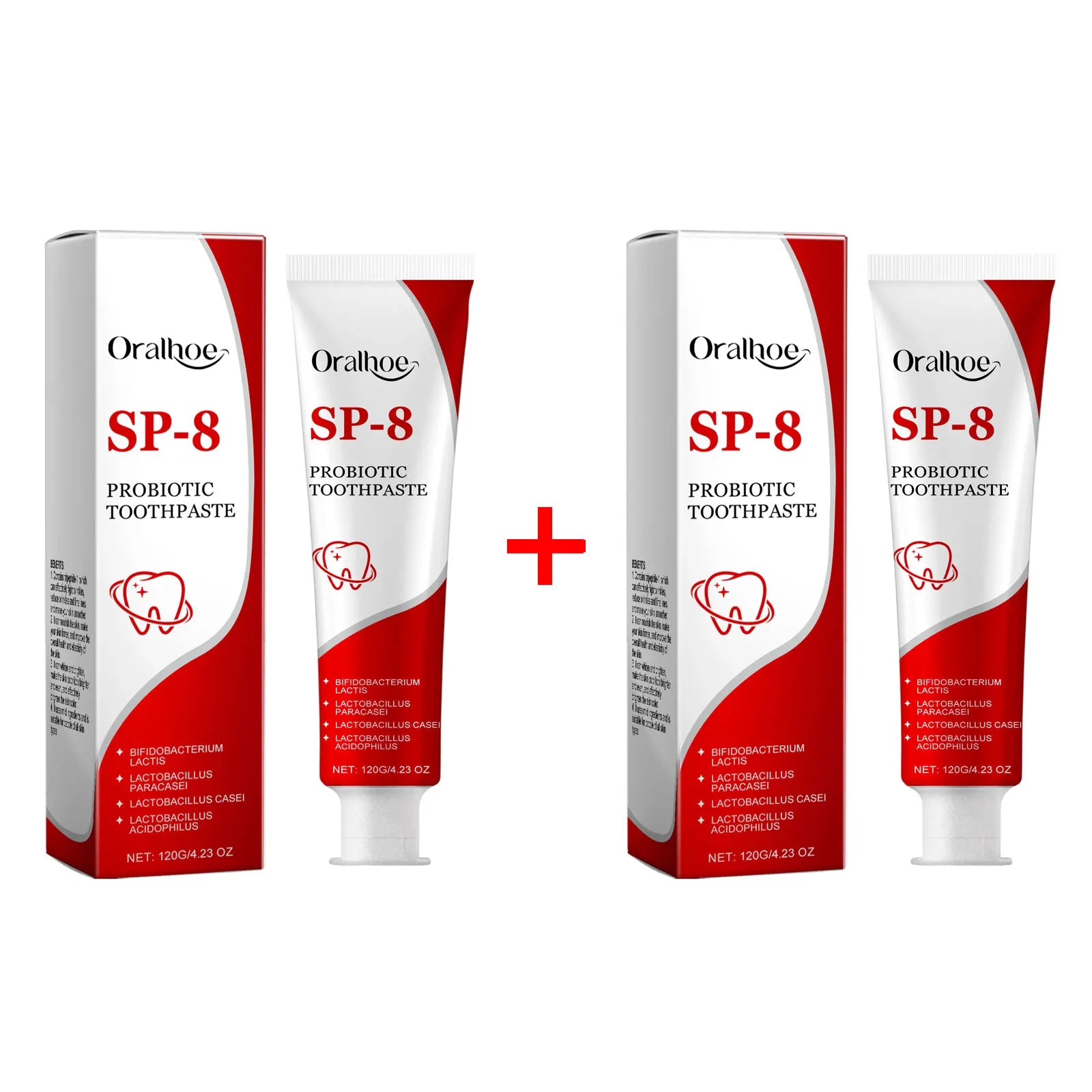 Tidesmit SP-8 Probiotic Whitening Toothpaste for plaque removal and fresh breath oral hygiene care