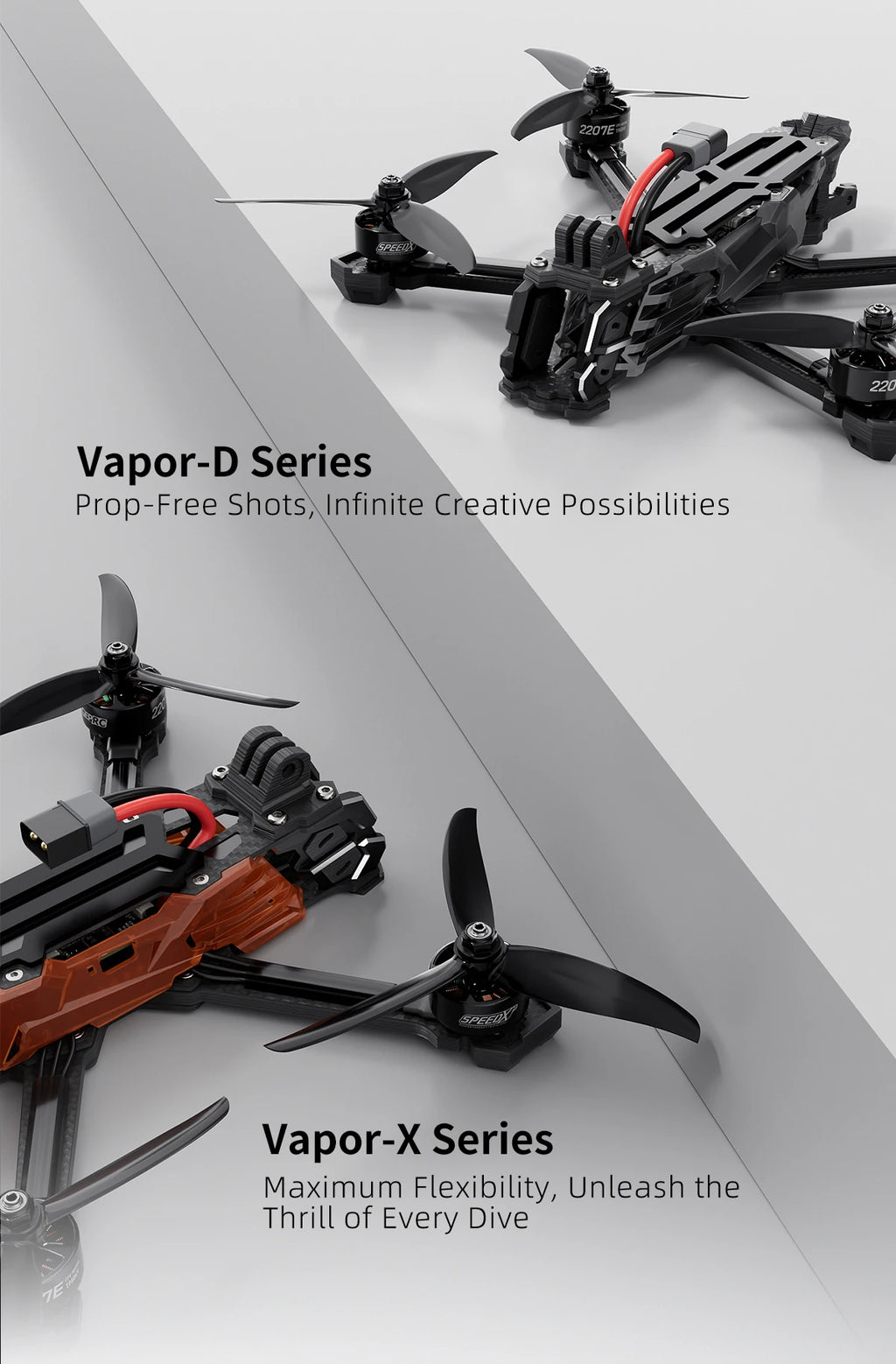 FPV Racing Drone 6 Inch O4 Air Unit Quadcopter Tidesmit X6 Series Tidesmit