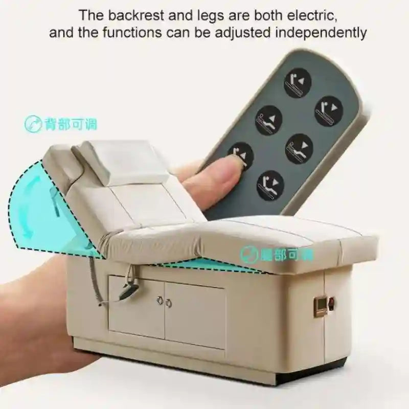 Electric Massage Bed: 2-Motor Facial Chair for Spa and Wellness Massage Chairs Tidesmit