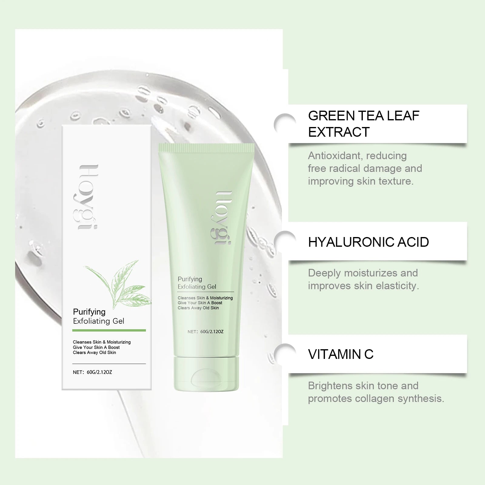 Exfoliating Gel for Pores - Professional Blackhead Removal Scrub Scrubs Treatments Tidesmit
