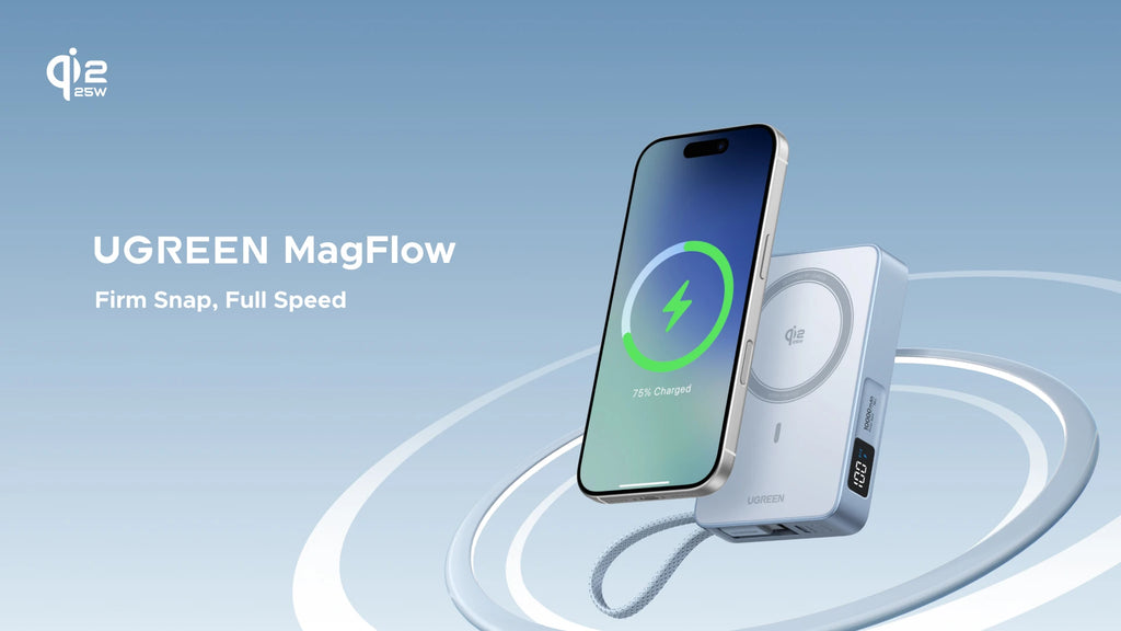 Tidesmit 10000mAh Magnetic Power Bank with Fast Charging Stand Tidesmit