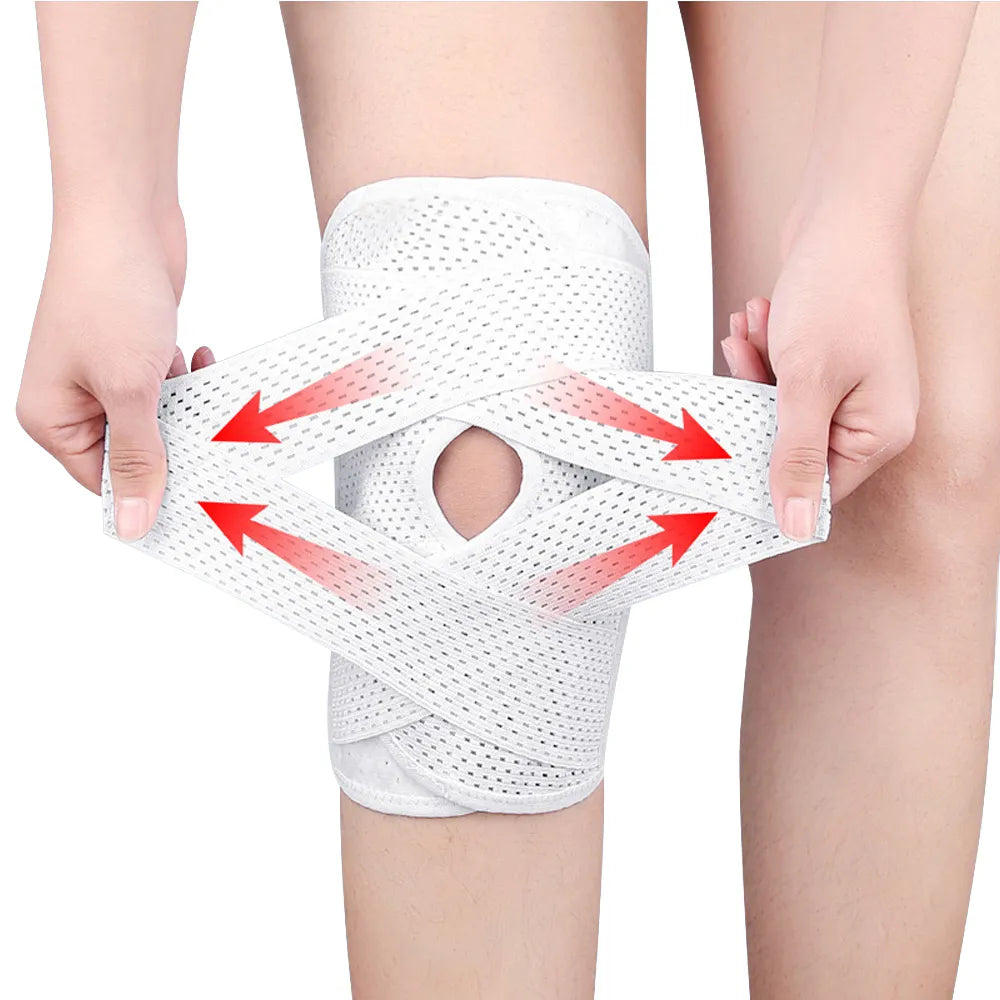 1PC Compression Knee Brace Support, Knee Wrap with Side Stabilizers for Knee Pain, Running, Meniscus Tear, ACL, Arthritis Relief