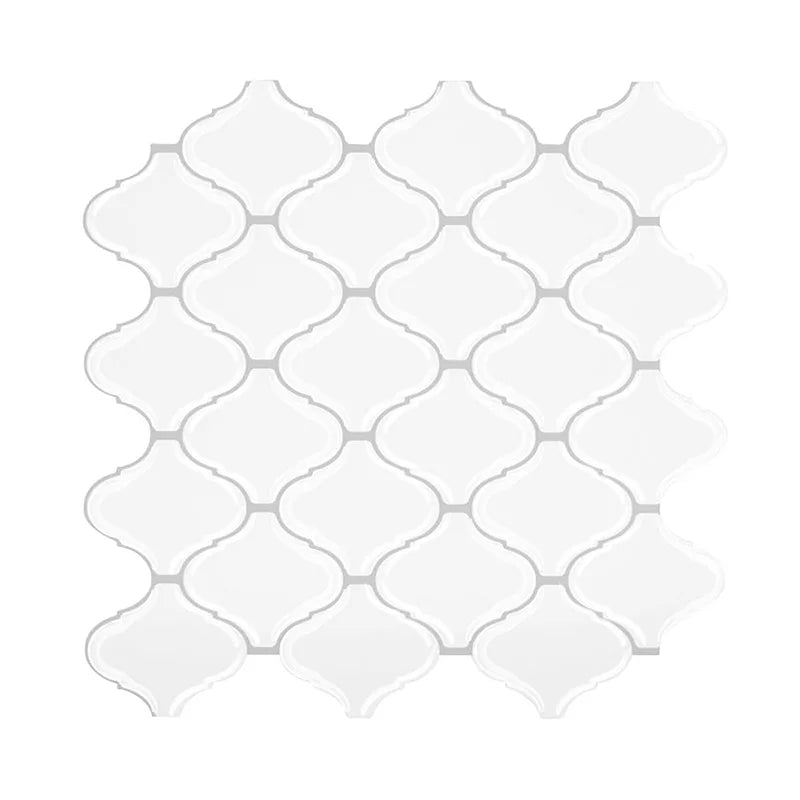 5/10PCS Self Adhesive Mosaic Vinyl Wall Tiles Stickers Wallpaper Gourd Shape 12X12Inch Brick Design for Kitchen Home Decoration