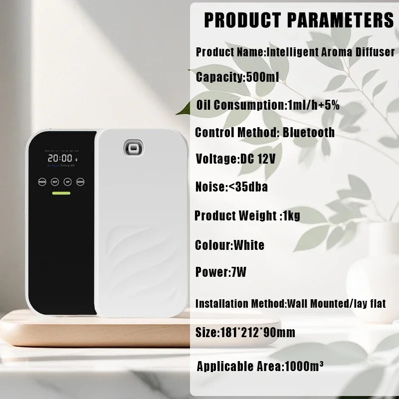 Aroma Diffuser Waterless Diffuser 1000m³ Electric Scent Machine Smell Perfume Essential Oils Air Freshener essential oil machine