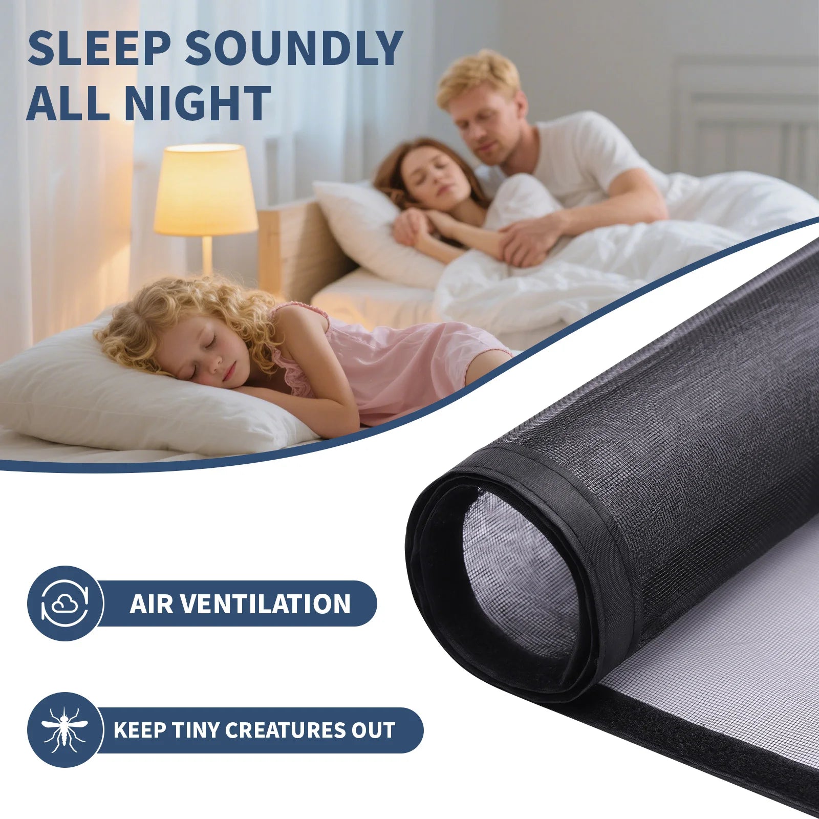 Black Anti-mosquito Window Screens Window Mosquito Net Self-adhesive Mesh Anti Insect Air Tulle Invisible Mosquitoes And Flies