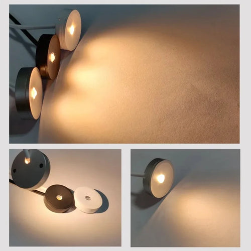 0.5W Small Flat Furniture Light - Recessed Bedroom Light USB Ultra-Flat Mini for Night Lamp Corridor Stairs Living Room Lighting