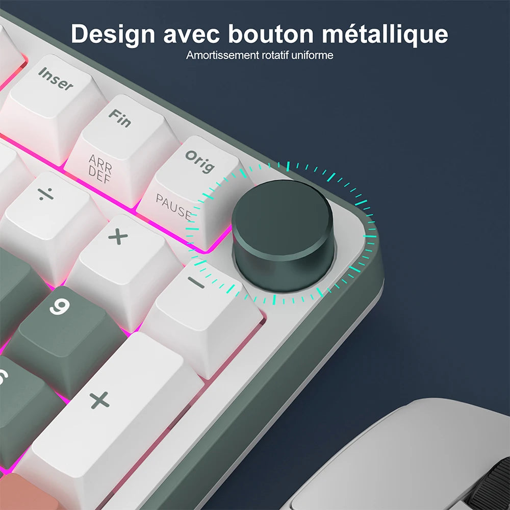 RK ROYAL KLUDGE RK C98 Magnetic Keyboard 0.01mm Rapid Trigg 8000HZ SOCD/Rs 0.125ms RGB Wired Mechanical Esports Gamer Keyboard