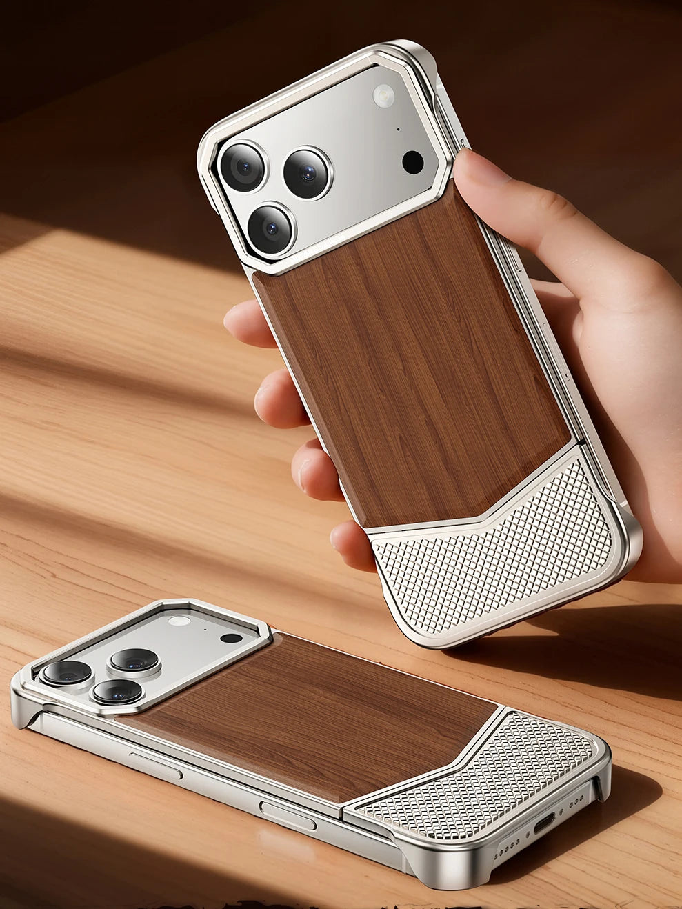 iPhone 17 Pro Max Phone Case | Slim Shock-Absorbing Wood Shell Tidesmit