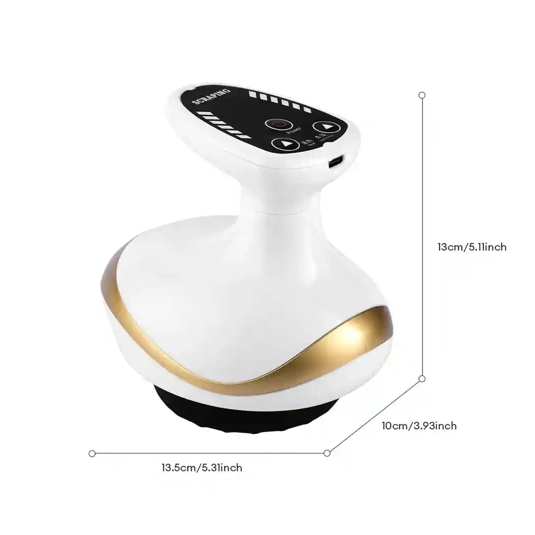 Tidesmit Electric EMS Cupping Massager with Heat Therapy - White Massage Roller Tidesmit